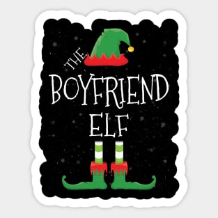 BOYFRIEND Elf Family Matching Christmas Group Funny Gift Sticker